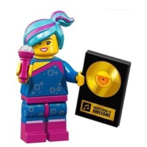LEGO Pop Star Minifigure with Microphone and Gold Record